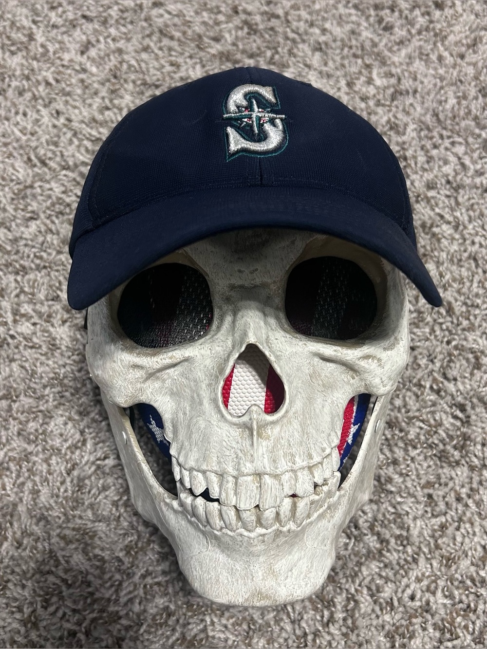 SEATTLE MARINERS MLB '47 BRAND Youth Hat Navy Blue BaseballCap ADJUSTABLE VELCRO